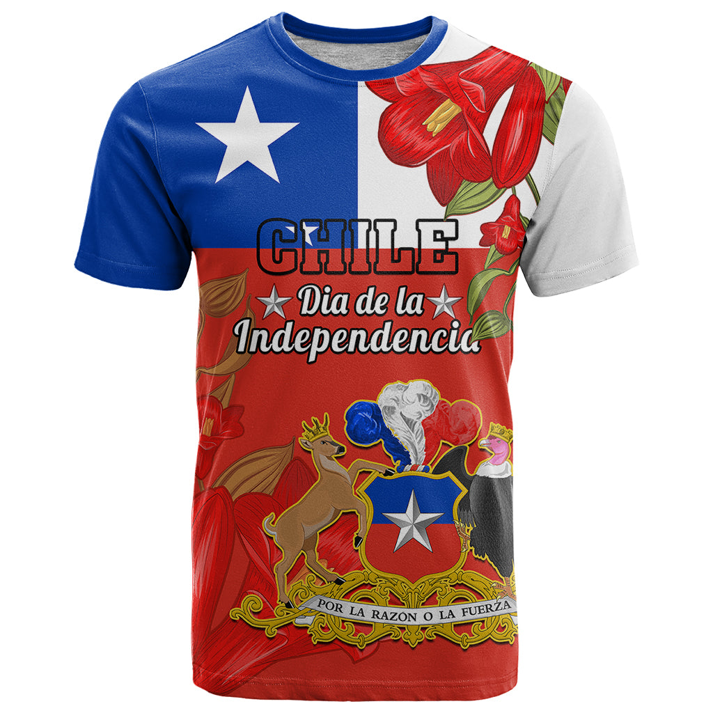 Chile Independence Day T Shirt Chilean Copihue Felices Fiestas Patrias - Wonder Print Shop