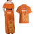 Netherlands Football Couples Matching Off Shoulder Maxi Dress and Hawaiian Shirt Go Oranje 2023 World Cup - Wonder Print Shop