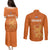 Netherlands Football Couples Matching Puletasi Dress and Long Sleeve Button Shirts Go Oranje 2023 World Cup - Wonder Print Shop