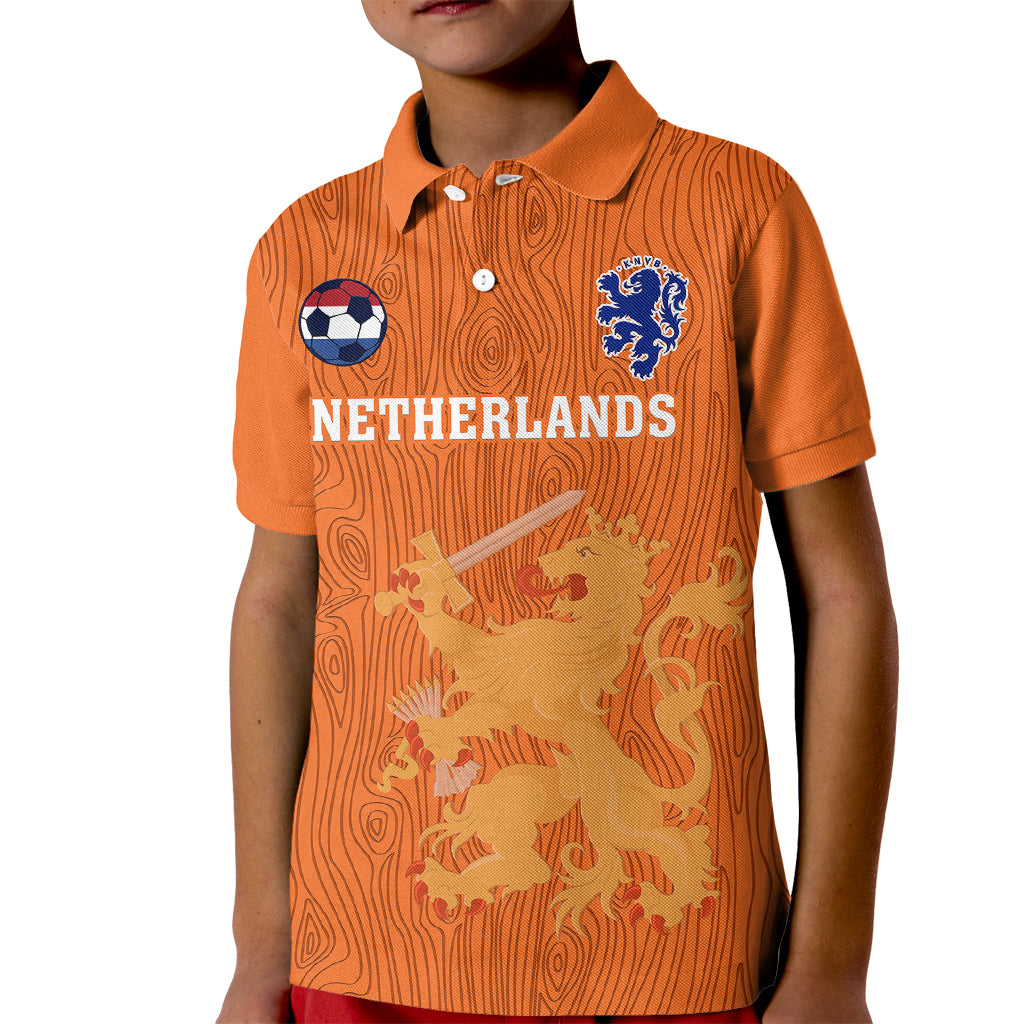 Netherlands Football Kid Polo Shirt Go Oranje 2023 World Cup - Wonder Print Shop