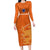 Netherlands Football Long Sleeve Bodycon Dress Go Oranje 2023 World Cup - Wonder Print Shop