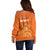 Netherlands Football Off Shoulder Sweater Go Oranje 2023 World Cup - Wonder Print Shop