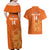 Custom Netherlands Football Couples Matching Off Shoulder Maxi Dress and Hawaiian Shirt Go Oranje 2023 World Cup - Wonder Print Shop