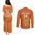 Custom Netherlands Football Couples Matching Puletasi Dress and Long Sleeve Button Shirts Go Oranje 2023 World Cup - Wonder Print Shop