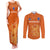 Custom Netherlands Football Couples Matching Tank Maxi Dress and Long Sleeve Button Shirts Go Oranje 2023 World Cup - Wonder Print Shop