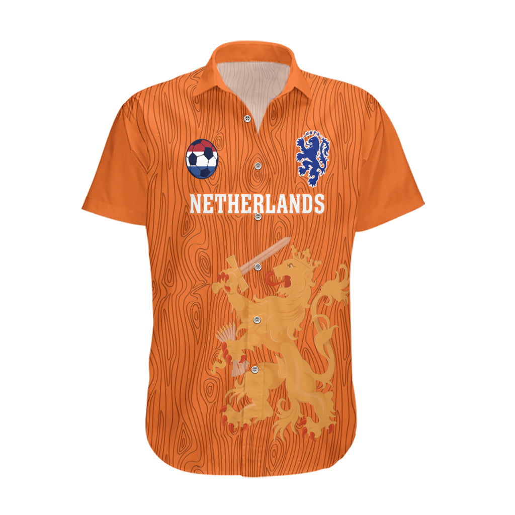 Custom Netherlands Football Hawaiian Shirt Go Oranje 2023 World Cup - Wonder Print Shop