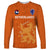 Custom Netherlands Football Long Sleeve Shirt Go Oranje 2023 World Cup - Wonder Print Shop