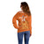 Custom Netherlands Football Off Shoulder Sweater Go Oranje 2023 World Cup - Wonder Print Shop