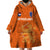 Custom Netherlands Football Wearable Blanket Hoodie Go Oranje 2023 World Cup - Wonder Print Shop