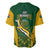 South Africa Rugby Baseball Jersey Go Springboks Kente Pattern With Bokke - Wonder Print Shop