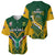 South Africa Rugby Baseball Jersey Go Springboks Kente Pattern With Bokke - Wonder Print Shop