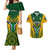 South Africa Rugby Couples Matching Mermaid Dress And Hawaiian Shirt Go Springboks Kente Pattern With Bokke - Wonder Print Shop