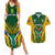 South Africa Rugby Couples Matching Summer Maxi Dress and Hawaiian Shirt Go Springboks Kente Pattern With Bokke - Wonder Print Shop