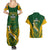 South Africa Rugby Couples Matching Summer Maxi Dress and Hawaiian Shirt Go Springboks Kente Pattern With Bokke - Wonder Print Shop