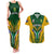 South Africa Rugby Couples Matching Tank Maxi Dress And Hawaiian Shirt Go Springboks Kente Pattern With Bokke - Wonder Print Shop