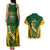 South Africa Rugby Couples Matching Tank Maxi Dress And Hawaiian Shirt Go Springboks Kente Pattern With Bokke - Wonder Print Shop