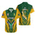 South Africa Rugby Hawaiian Shirt Go Springboks Kente Pattern With Bokke - Wonder Print Shop