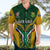 South Africa Rugby Hawaiian Shirt Go Springboks Kente Pattern With Bokke - Wonder Print Shop