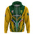 South Africa Rugby Hoodie Go Springboks Kente Pattern With Bokke - Wonder Print Shop