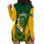 South Africa Rugby Hoodie Dress Go Springboks Kente Pattern With Bokke - Wonder Print Shop