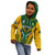 South Africa Rugby Kid Hoodie Go Springboks Kente Pattern With Bokke - Wonder Print Shop