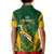 South Africa Rugby Kid Polo Shirt Go Springboks Kente Pattern With Bokke - Wonder Print Shop