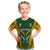 South Africa Rugby Kid T Shirt Go Springboks Kente Pattern With Bokke - Wonder Print Shop