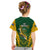 South Africa Rugby Kid T Shirt Go Springboks Kente Pattern With Bokke - Wonder Print Shop