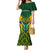 South Africa Rugby Mermaid Dress Go Springboks Kente Pattern With Bokke - Wonder Print Shop