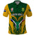 South Africa Rugby Polo Shirt Go Springboks Kente Pattern With Bokke - Wonder Print Shop