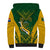 South Africa Rugby Sherpa Hoodie Go Springboks Kente Pattern With Bokke - Wonder Print Shop