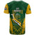 South Africa Rugby T Shirt Go Springboks Kente Pattern With Bokke - Wonder Print Shop