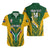 Custom South Africa Rugby Hawaiian Shirt Go Springboks Kente Pattern With Bokke - Wonder Print Shop