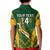 Custom South Africa Rugby Kid Polo Shirt Go Springboks Kente Pattern With Bokke - Wonder Print Shop