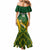 Custom South Africa Rugby Mermaid Dress Go Springboks Kente Pattern With Bokke - Wonder Print Shop