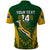 Custom South Africa Rugby Polo Shirt Go Springboks Kente Pattern With Bokke - Wonder Print Shop