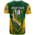 Custom South Africa Rugby T Shirt Go Springboks Kente Pattern With Bokke - Wonder Print Shop