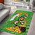 Personalised Ireland Rugby 2025 Area Rug Irish Leprechaun Saint Patrick's Day