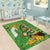 Personalised Ireland Rugby 2025 Area Rug Irish Leprechaun Saint Patrick's Day