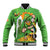 Personalised Ireland Rugby 2025 Baseball Jacket Irish Leprechaun Saint Patrick's Day