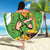 Personalised Ireland Rugby 2025 Beach Blanket Irish Leprechaun Saint Patrick's Day