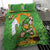 Personalised Ireland Rugby 2025 Bedding Set Irish Leprechaun Saint Patrick's Day