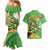 Personalised Ireland Rugby 2025 Couples Matching Mermaid Dress and Hawaiian Shirt Irish Leprechaun Saint Patrick's Day