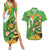 Personalised Ireland Rugby 2025 Couples Matching Summer Maxi Dress and Hawaiian Shirt Irish Leprechaun Saint Patrick's Day