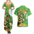 Personalised Ireland Rugby 2025 Couples Matching Summer Maxi Dress and Hawaiian Shirt Irish Leprechaun Saint Patrick's Day