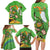 Personalised Ireland Rugby 2025 Family Matching Long Sleeve Bodycon Dress and Hawaiian Shirt Irish Leprechaun Saint Patrick's Day