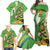 Personalised Ireland Rugby 2025 Family Matching Off Shoulder Maxi Dress and Hawaiian Shirt Irish Leprechaun Saint Patrick's Day - Wonder Print Shop