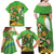 Personalised Ireland Rugby 2025 Family Matching Off Shoulder Maxi Dress and Hawaiian Shirt Irish Leprechaun Saint Patrick's Day - Wonder Print Shop