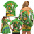 Personalised Ireland Rugby 2025 Family Matching Off Shoulder Short Dress and Hawaiian Shirt Irish Leprechaun Saint Patrick's Day - Wonder Print Shop