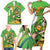 Personalised Ireland Rugby 2025 Family Matching Short Sleeve Bodycon Dress and Hawaiian Shirt Irish Leprechaun Saint Patrick's Day - Wonder Print Shop